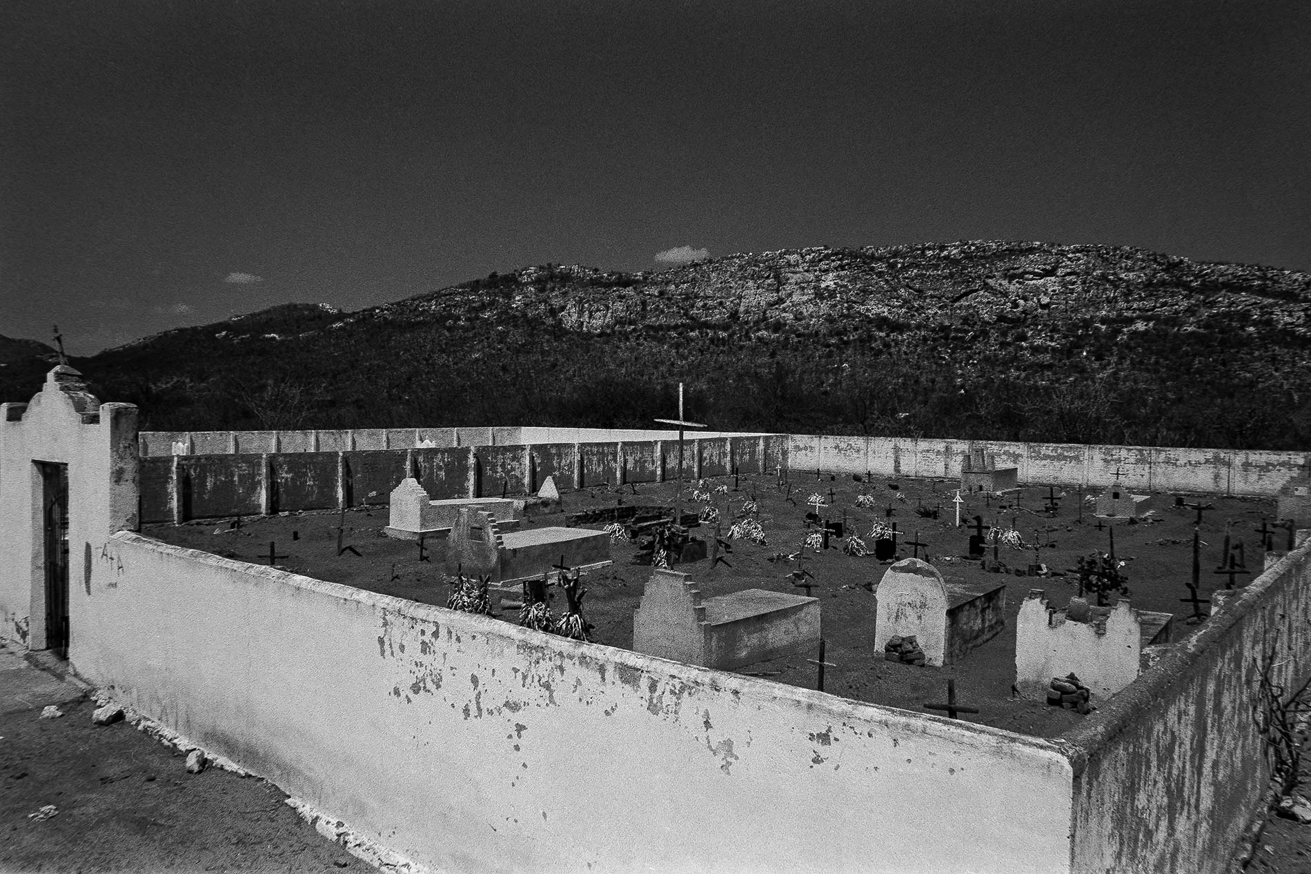 Cemetery rural Brazil drought