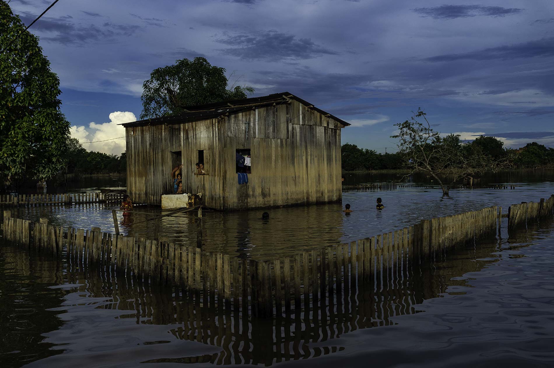 Flooded house Amazon