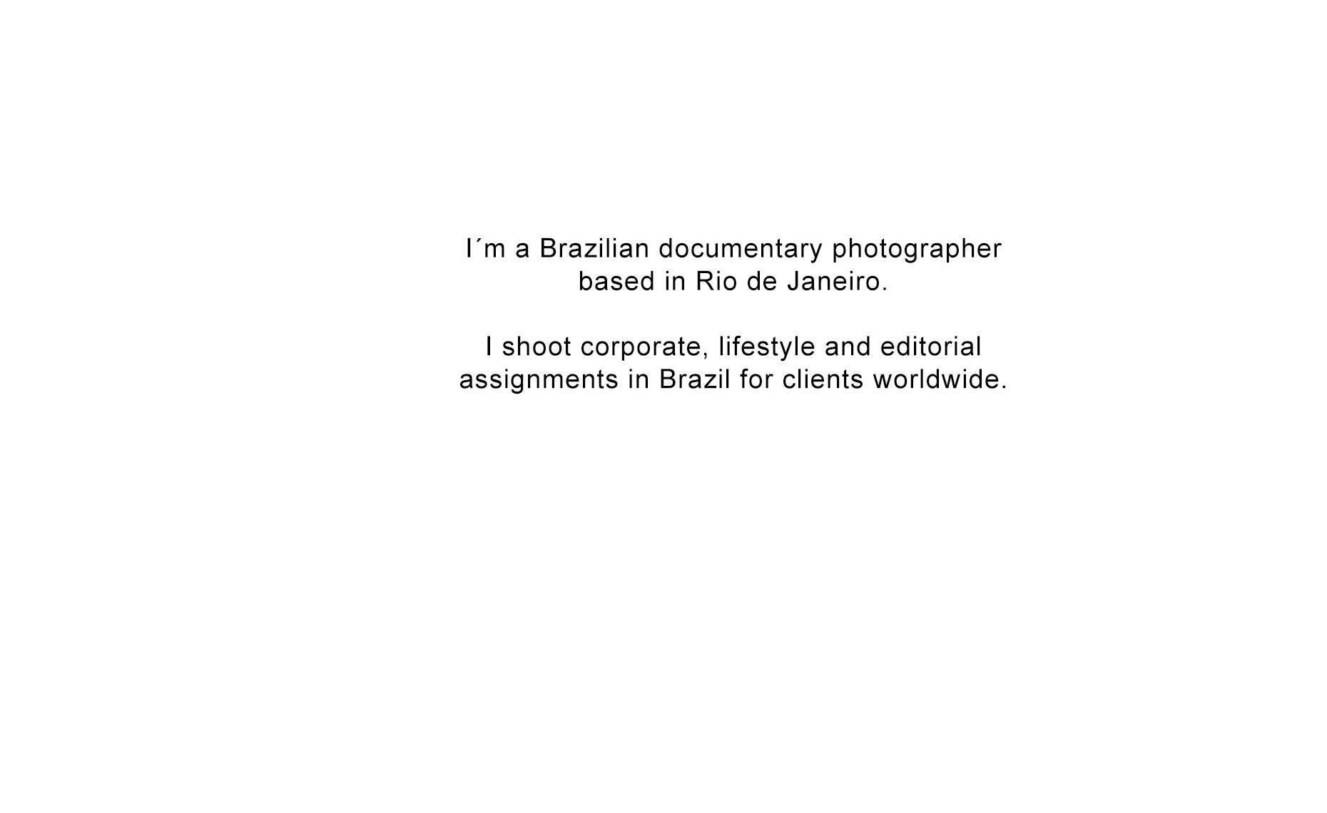 Photographer in Brazil