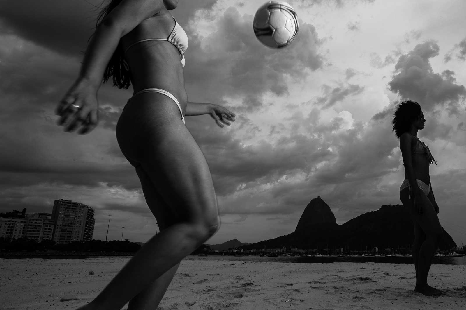 Women beach soccer Rio de Janeiro